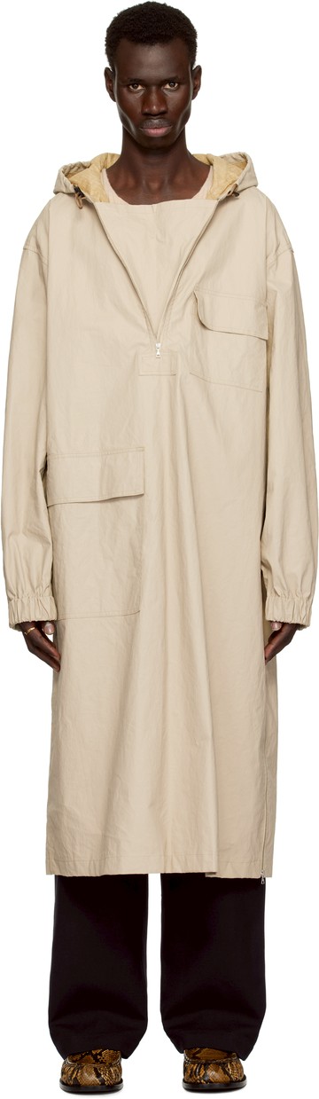 Dries Van Noten 驼色半拉链大衣