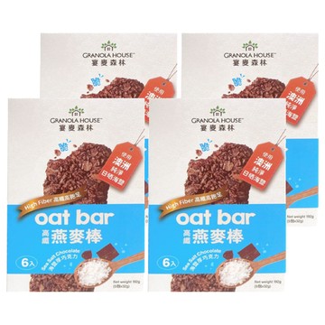 GRANOLA HOUSE 宴麥森林 燕麥棒 海鹽厚巧克力 6入  192g  4盒