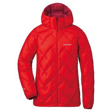 【【蘋果戶外】】mont-bell 1101607 RD 紅【800FP】女 Light Alpine Down 防風防潑水羽絨外套