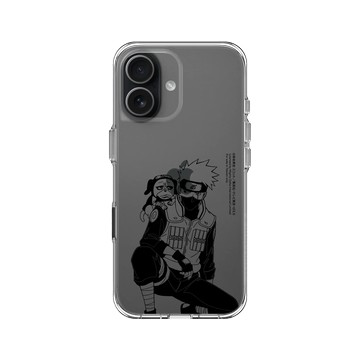 iPhone 17 Clear Case（相機按鈕） 透明 - 火影忍者 Naruto - 素描系列-旗木卡卡西&帕克
