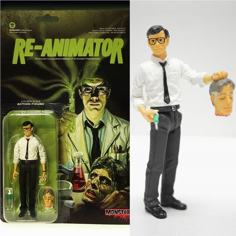 新品即納 Fig モンスターズ Zombio 死霊のしたたり Re Animator ハーバート ウエスト 3 75インチ レトロ アクションフィギュア アモックタイム 20160421 通販 Lineポイント最大0 5 Get Lineショッピング