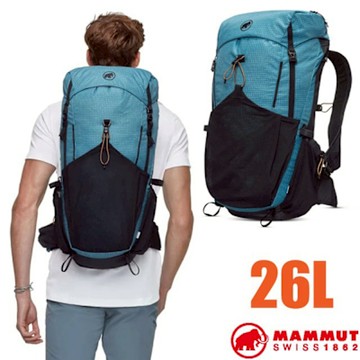 【MAMMUT 長毛象】Ducan 26L 輕量登山健行日用背包.雙肩後背包_2530-01260-50430 藍寶石