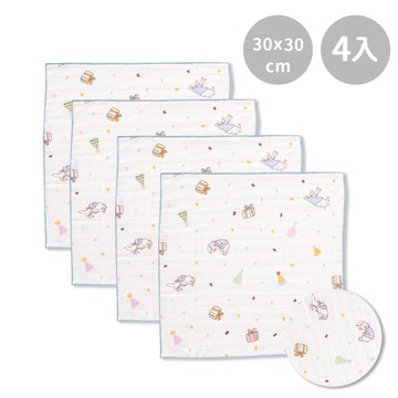 【網路限定】比得兔天絲紗布手帕4入 30x30cm