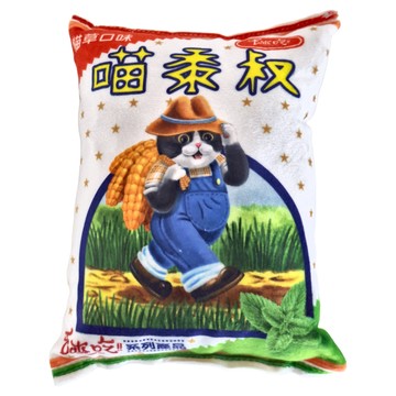 Eat's 易特廚 台灣味零食貓草玩具 喵黍叔 超柔軟毛絨 棉花 響紙  1個