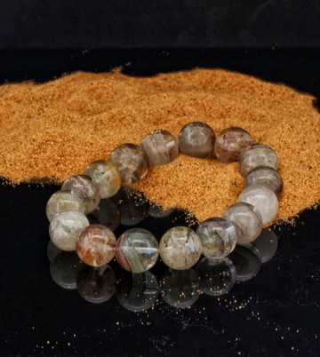 千層四季幽靈 13.8mm 水晶手鍊 ( HKA9207 )