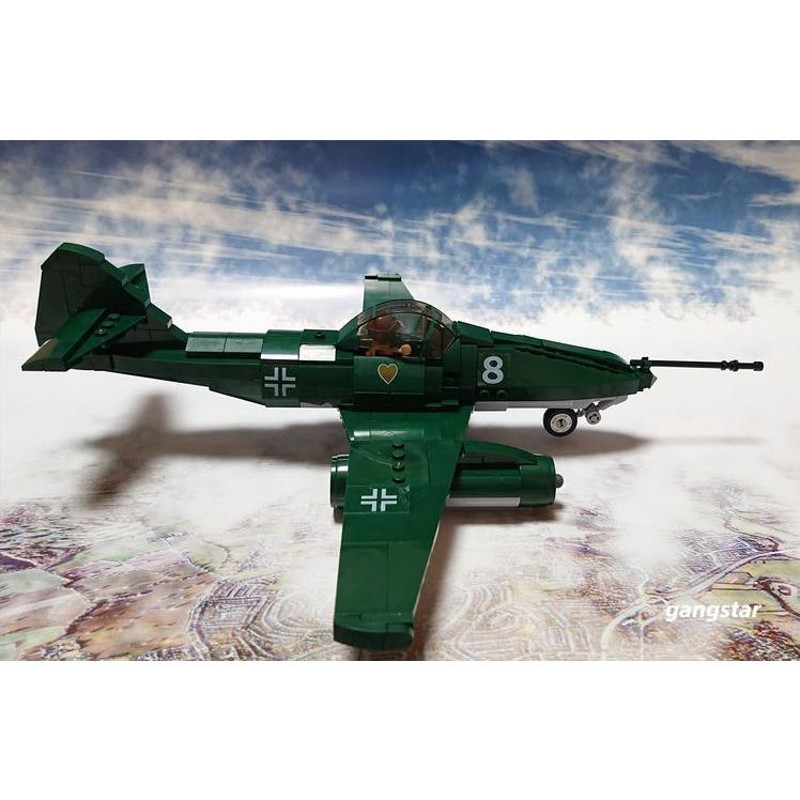 LEGO 互換 ww2 ドイツ メッサーシュミット Me262 ジェット戦闘機-