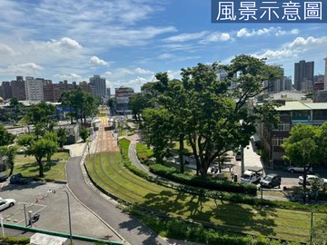 文化中心捷運｜輕軌公園首排綠意大面寬透店｜高雄市苓雅區凱旋二路