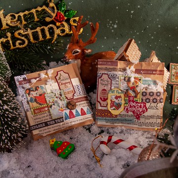 🍋檸檬青🍋 台灣現貨特價售完無補聖誕奇遇記系列卡通長條可撕貼紙8款30張入手帳裝飾素材