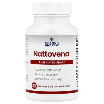 Arthur Andrew Medical, Nattovena，純 納豆激酶，200 毫克，30 粒膠囊