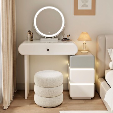 【臺灣公司 可打統編】免運 梳妝臺 化妝桌 奶油風臥室梳妝臺網紅臥室家用化妝桌現代簡約出租屋小戶型輕奢 可開發票 全館五折 工廠現貨直銷 新品特價 z10075