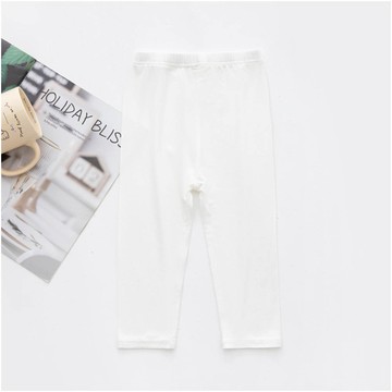 FANMOU - 大彈力！莫代爾七分內搭褲-白色