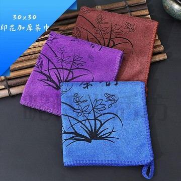 【現貨】30x30 印花加厚茶巾/超細纖維抹布/擦桌布/擦茶具/清潔打掃/吸水不掉毛/吸水茶巾/茶巾/桌巾/抹布