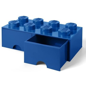 Room Copenhagen 樂高 LEGO 八凸抽屜收納箱-藍色(40061731)送禮