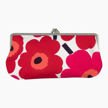 【MARIMEKKO】SILMÄLASI KUKKARO MINI UNIKKO 印花錢包｜送禮推薦 ｜禮物推薦