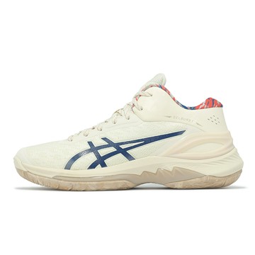 Asics 籃球鞋 GELBURST 28 男鞋 米白 藍 輕量 回彈 緩衝 運動鞋 亞瑟士 1063A099751