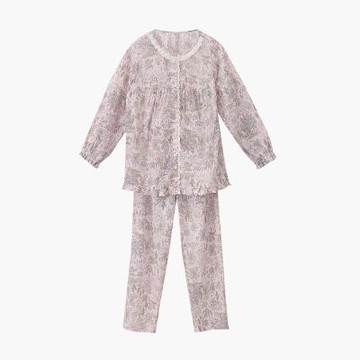 華歌爾睡衣-仕女系列 M-L純棉素材居家休閒-全長袖褲裝睡衣(珊瑚粉)LWZ87261PK
