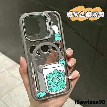 猫猫蟲咖波 金屬磁吸支架 無綫充電 適用iphone 18蘋果17 16 15 14 13 12 11手機殼 防摔