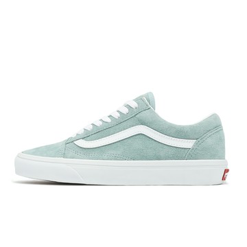 Vans 休閒鞋 Old Skool 男鞋 女鞋 綠 白 麂皮 復古 情侶鞋 板鞋 VN0A2Z42M8I