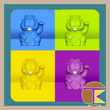 【114年12月預購】加菲貓 水果招財貓盲盒 盒玩 盲抽 公仔 娛樂 一中盒12入｜愛蛋客