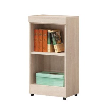 文創集 麥科1.3尺開放式二格書櫃/收納櫃-39x32x78cm免組