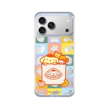 iPhone 17 Pro Max ClearX (MagSafe 兼容) 冰透藍 - 三麗鷗-布丁狗30週年 PomPomPurin (30th Anniversary) - 裝進購物袋
