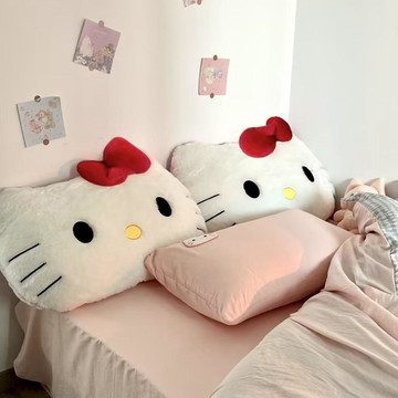 在臺有貨💙 HelloKitty 凱蒂貓 抱枕牀靠 Kitty 抱枕牀頭軟包大靠背宿舍學生