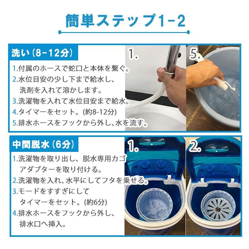 洗濯機 小型 脱水 手動 ミニ 2kg 少量洗い 別洗い 靴 上履き 介護用品