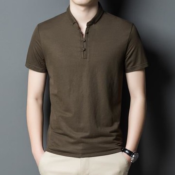 唐裝t恤短袖男夏季新款中國風半袖運動漢服中青年莫代爾棉上衣薄