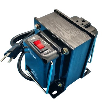 [4玉山網] (三孔插座) 美國電器120V專用 110V升120V~2000W矽鋼片H18 0.35mm 黑色