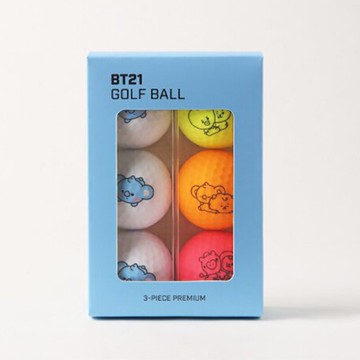 現貨 官方代理【BT21 BABY GOLF】KOYA GOLF BALL SET (6 BALLS) 高爾夫球 6顆 韓國原廠【正元精密】
