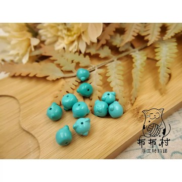 蒙松石 可愛小熊頭蒙松 水晶文玩飾品V8