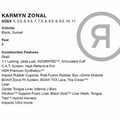24-25 RIDE/ライド KARMYN ZONAL カーマインゾーナル レディース 24-25 RIDE/ライド KARMYN ZONAL カーマインゾーナル レディース