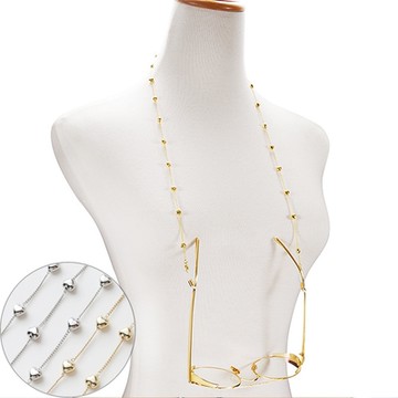 seoul show首爾秀 愛心串兩用口罩掛繩鏈墨鏡平光眼鏡鍊老花近視防丟鍊