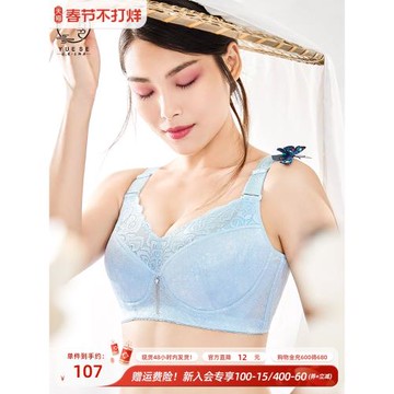 月色大碼文胸胖mm大胸顯小胸全罩杯聚攏防下垂薄款收副乳內衣女EF