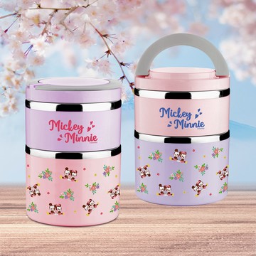 Disney 迪士尼櫻紛米奇304不銹鋼雙層保溫大餐桶(1.5L)