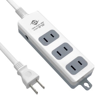 【威電】CK-2031 2孔3插座 掛壁式 延長線 6尺/9尺/15尺/21尺(過載斷電 電源線組)