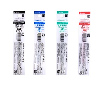 百樂PILOT 0.4mm多色超果汁筆芯(LPTRF-10S4)-黑/紅/藍/綠