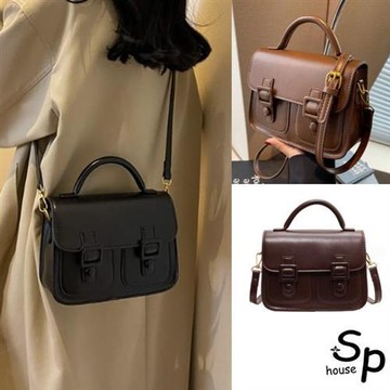 Sp house 品味風尚單肩斜背手提女用方包(3色可選)