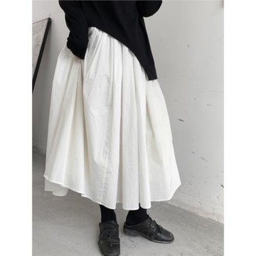 山本暗黑風設計感蓬蓬裙多層網紗內襯2026春秋白色半身裙女設計感