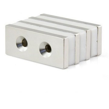 【強力磁鐵長方形單/雙孔】釹鐵硼 磁鐵 磁鉄 磁石 圓柱形 N35