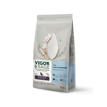 【PawHomie】靈萃 VIGOR&SAGE 成貓山藥低敏白魚無穀糧 2KG