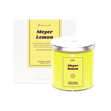經典天然大豆蠟燭-梅爾黃檸檬 (L)/480g 梅爾黃檸檬 (L)