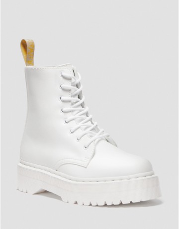 Dr Martens Vegan Jadon II Mono boots in white