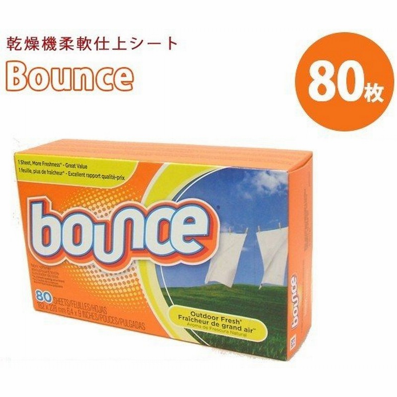 バウンス Bounce 乾燥機用柔軟シート 80枚入 アウトドアフレッシュ 洗濯用品 ドライヤーシート 仕上げ剤 通販 Lineポイント最大0 5 Get Lineショッピング