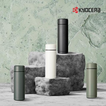【日本京瓷 KYOCERA】不鏽鋼陶瓷塗層旋蓋式真空保溫杯/保冷杯/保溫杯瓶-180ml(4色任選)(原廠總代理)
