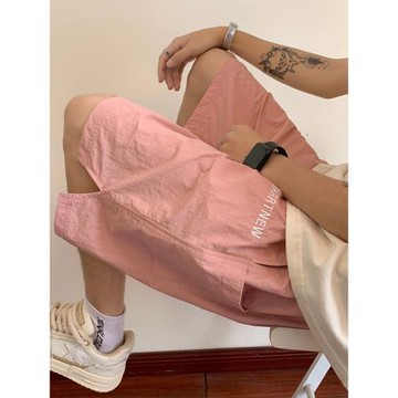 冰絲速干短褲男款夏季薄款外穿籃球運動褲透氣寬松大碼休閑五分褲