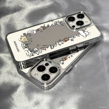 保護殼 補妝鏡麵蘋果17/16/15/14promax手機殻iPhone13新款12女15防摔11小衆78高級
