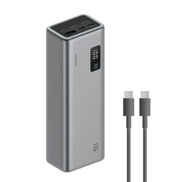 CUKTECH 20000mAh 150W 2C1A 行動電源 數據清晰可充筆電 PB200PS 15號電源柱 飛機