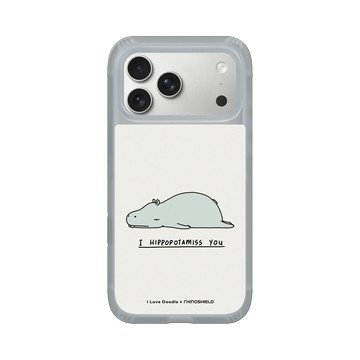 iPhone 17 Pro Max AirX 流變灰 - ilovedoodle (Lim Heng Swee) - I Hippopotamiss You 河馬