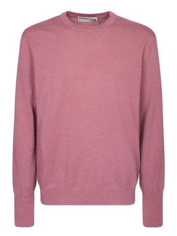 Ballantyne Crew Neck Pink Jumper